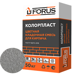 Forus Колорпласт 0060- цветная кладочная серая 50кг.