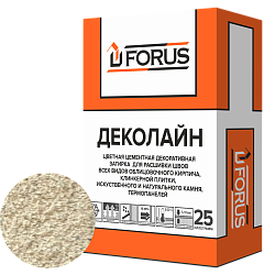 Forus Деколайн 2251 - цветная затирка светло-бежевая 25кг.