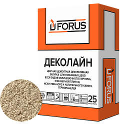 Forus Деколайн 2270 - цветная затирка кремовая 25кг.
